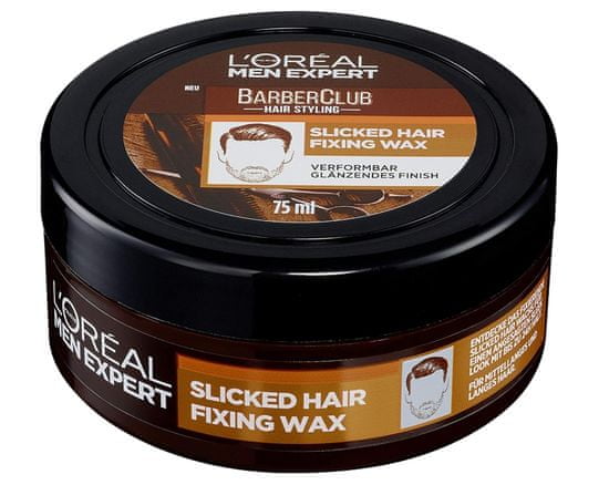 Loreal Professionnel L'Oréal Men Expert, Barber Club Slicked, Vosk na vlasy, 75 ml
