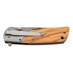 Herbertz 55010 jednoruční kapesní nůž 9cm, olivové dřevo, motiv medvěda na čepeli