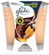 Glade Glade, Honey & Chocolate, vonná svíčka, 129g
