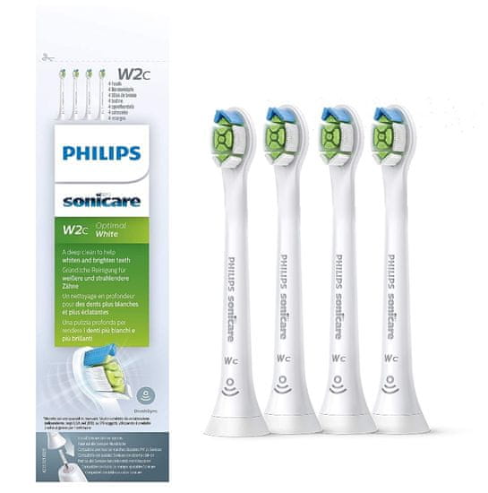 Philips Philips, Sonicare HX6074, Špičky zubního kartáčku Optimal White, 4 kusy