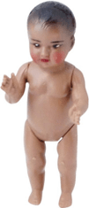 Petitcollin Koupací panenka 6 cm (hnědé oči)