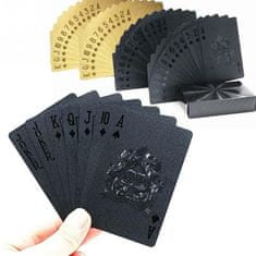 Ikonka Luxusní černé pokerové karty
