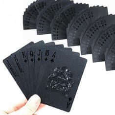 Ikonka Luxusní černé pokerové karty