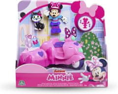 Minnie Mouse s motorkou + figurka Figaro.