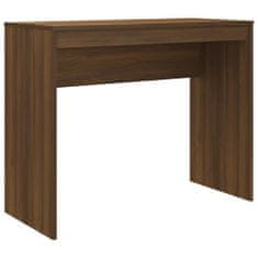 shumee Psací stůl hnědý dub 90 x 40 x 72 cm kompozitní dřevo