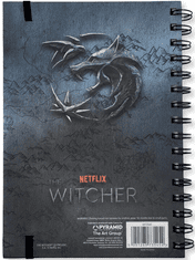 CurePink Blok s kroužkovou vazbou Netflix|The Witcher|Zaklínač: Connected By Fate (A5|21 x 14,8 cm)