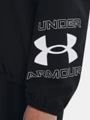 Under Armour Mikina Woven Graphic Crew-BLK XS