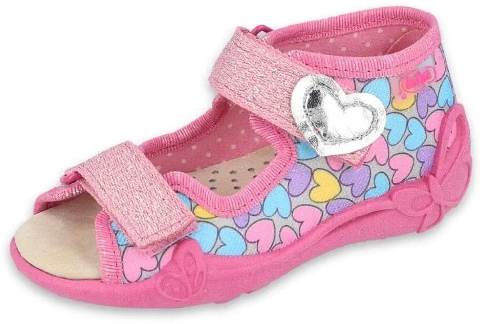 Befado dívčí sandálky Papi 342P014 20 růžová