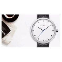 Carla Pánské analogové hodinky Tomi černo-stříbrná a bílý ciferník Univerzální