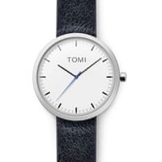 Carla Pánské analogové hodinky Tomi černo-stříbrná a bílý ciferník Univerzální