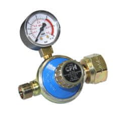CFH DR115 Regulátor tlaku s tlakoměrem, 1-4 bar regulovatelný