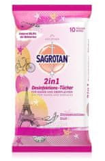 Sagrotan Sagrotan, Paris Edition, dezinfekční ubrousky 2v1 s vůní citronového květu, 10 ks