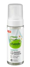 DM Alverde, Pěna na holení Sensitive, aloe vera, heřmánek, 150 ml