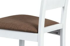 Nejlevnější nábytek Dřevěná židle PERSONATUS, masiv buk, bílá