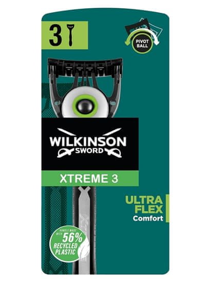 Wilkinson Sword Ultra Flex Comfort, holicí strojky, 3 kusy