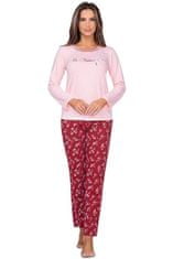 Regina Dámské pyžamo Grace růžové s potiskem růžová XXL