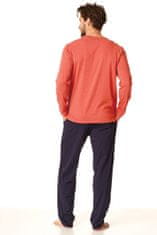 Key Pánské pyžamo MNS 860 B22 oranžová XL