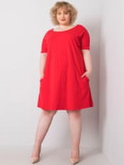 Gemini Dámské šaty SK 6639 - FPrice XXL červená