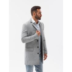 OMBRE Pánský kabát JOSHUA šedý MDN14108 XL