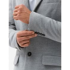 OMBRE Pánský kabát JOSHUA šedý MDN14108 XL