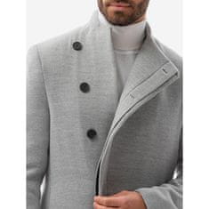 OMBRE Pánský kabát ASHTON grey melange MDN21462 L