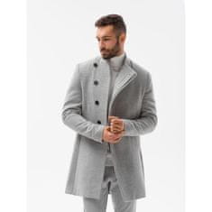 OMBRE Pánský kabát ASHTON grey melange MDN21462 L