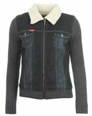Lee Cooper - Lined Knit Denim Jacket Ladies – Dark Indigo - XL