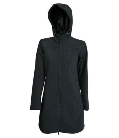 Lambeste dámská dlouhá softshellová bunda s kapucí 0707 M > černá