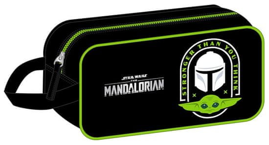 CurePink Taška na boty Star Wars|Hvězdné války: TV seriál The Mandalorian (29 x 15 x 14 cm)