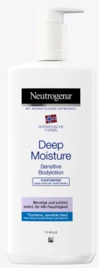 Neutrogena Neutrogena, Tělové mléko, Deep Moisture Sensitive, 400 ml
