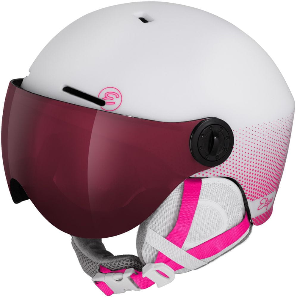Etape Lyžařská helma Speedy Pro bílá/růžová 55 - 58