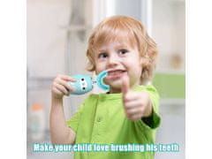 Alum online Dětský vibrační elektrický zubní kartáček - modrý