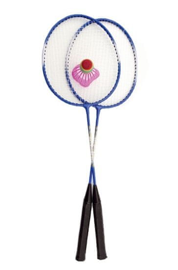 Teddies Badminton v síťce kovový 3 barvy