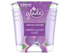 Glade Glade, Happy Lucky Lilac, vonná svíčka, 129g