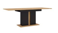 Homlando Rozkládací stůl NUKA I 140 - 200 cm do jídelny, obývací pokoj řemeslný dub / černá mat