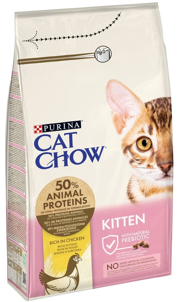 Levně Purina Cat Chow Kitten kuře 6×1,5 kg