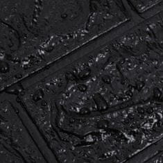 Greatstore 3D tapeta cihly samolepící 20 ks černá