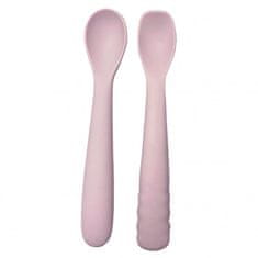 Bo Jungle silikonové lžičky B-Spoon Shape 2ks Pastel Pink