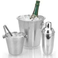 Excellent Houseware Barmanský set: nádoba na alkohol, kbelík na led, kleště, šejkr