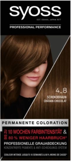 Syoss Syoss, Barva na vlasy 4-8 Chocolate Brown