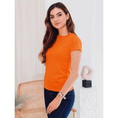Edoti Dámské tričko jednobarevné PEONY oranžové MDN17403 3XL