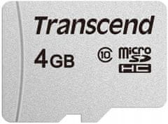 Transcend Paměťová karta microSDHC 300S TS4GUSD300S 4GB