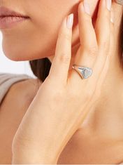 Guess Romantický ocelový prsten Fine Heart JUBR01430JWRH (Obvod 52 mm)