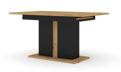 Homlando Rozkládací stůl MONDI 160 - 200 cm do jídelny, obývací pokoj řemeslný dub / černá mat