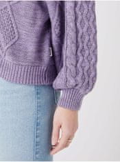 Wrangler Světle fialový dámský svetr s balonovými rukávy Wrangler M