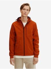 Tom Tailor Oranžová pánská lehká bunda s kapucí Tom Tailor L