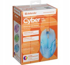 Defender Herní myš Cyber MB-560L podsvícená bílá 