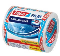 Tesa Tesa, Transparentní páska 15mm x 10m, 3 kusy