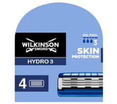 Wilkinson Sword Hydro 3 Skin Protection Replacement Cartridges, 4 kusy