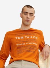 Tom Tailor Oranžové pánské tričko Tom Tailor L